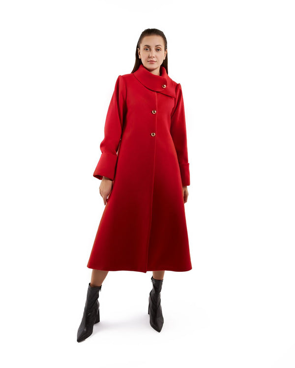 Red Wool Coat